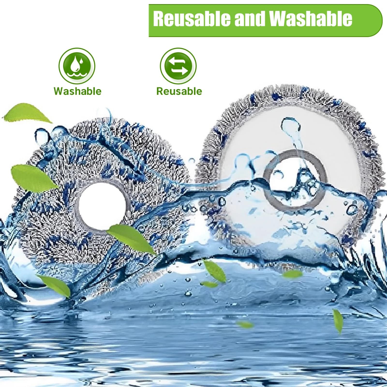 Chiffon de vadrouille Compatible pour aspirateur Dreame X10 + X20 L20 Ultra L30 Ultra X20 Pro L10s P