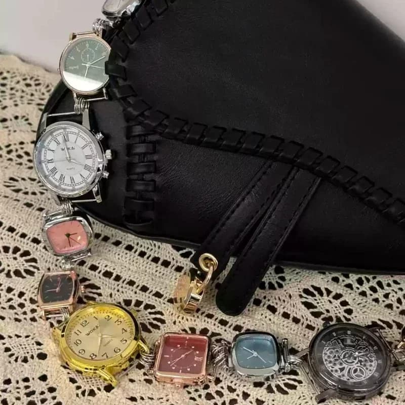 Sac de selle de luxe de styliste pour femmes, sac à bandoulière Chic avec bracelet de montre en méta