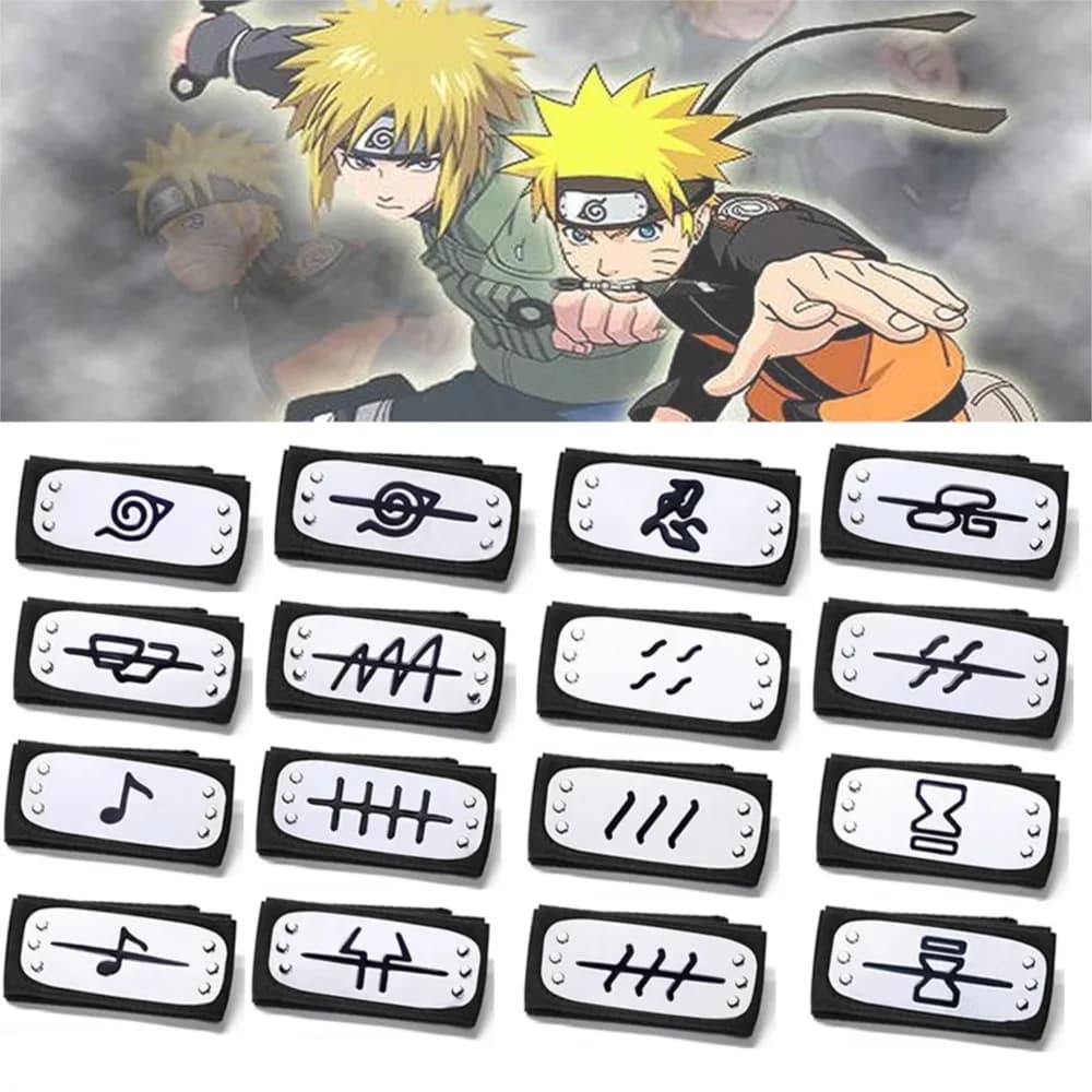 Bandeaux de dessin animé Uzumaki Akatsuki, accessoires de Cosplay, ceinture de tête, protection du f
