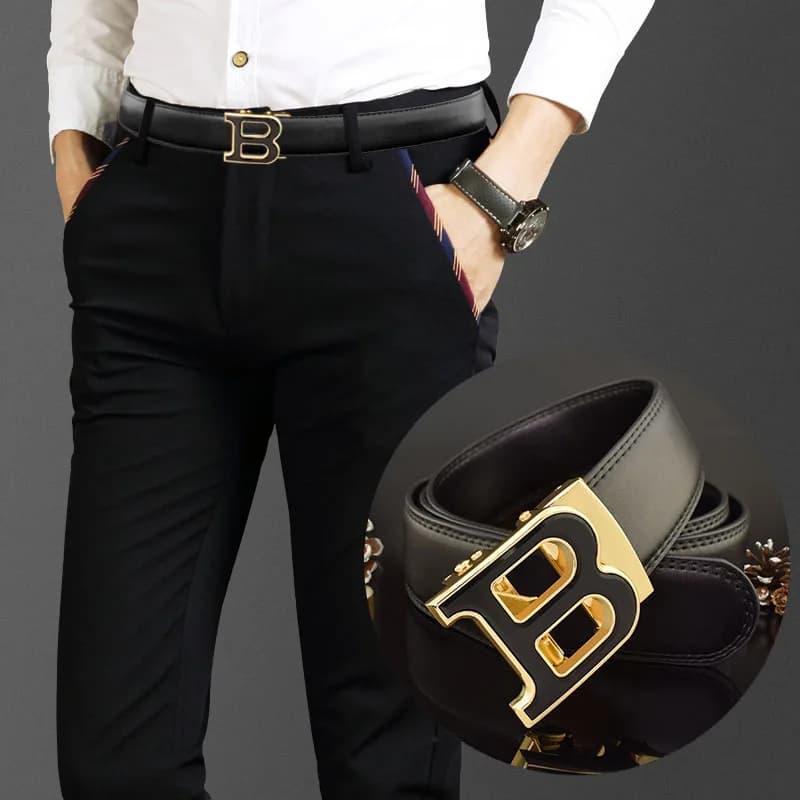 Haute qualité B lettre blanc ceinture hommes classique exquis concepteur ceinture hommes mode luxe c
