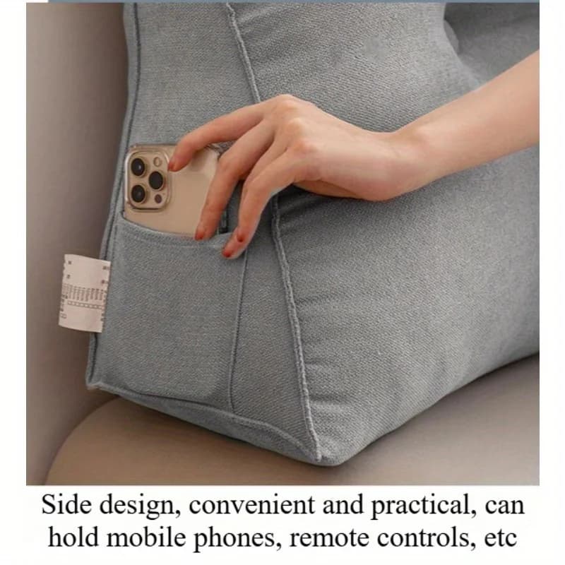 Coussin de tête en velours de bambou, oreiller de protection de taille souple pour dortoir amovible 