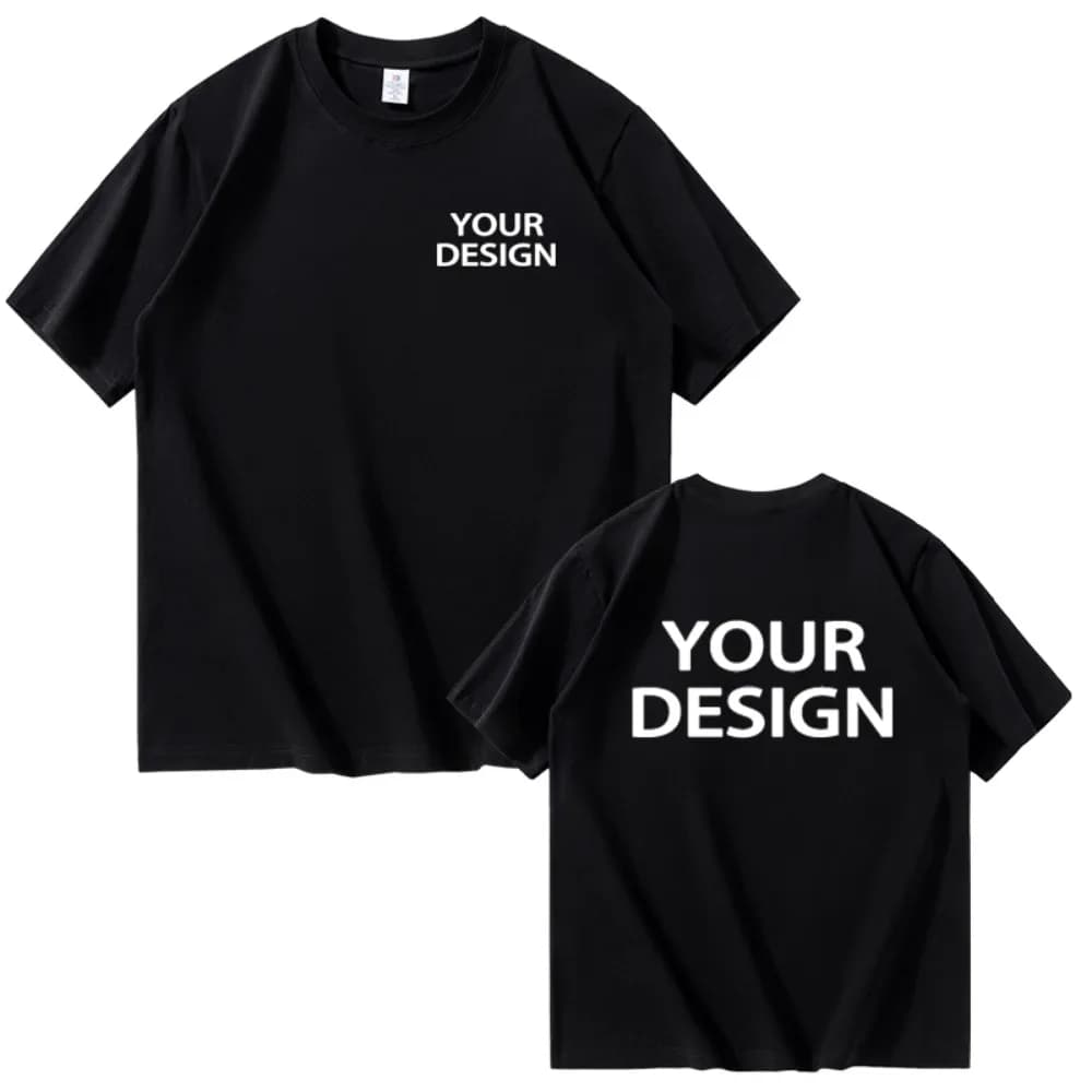 T-shirts en coton pour hommes et femmes, imprimés sur mesure, coupe ample, décontractés, personnalis