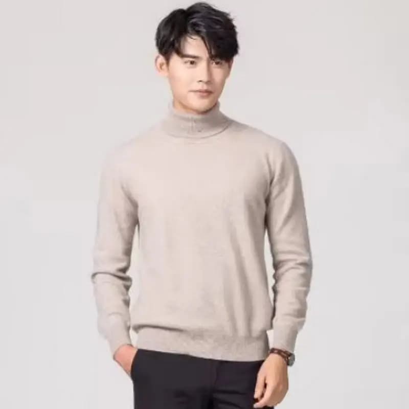 Cachemire col roulé hommes pull vêtements pour 2024 automne hiver jersey hombre pull homme hiver pul