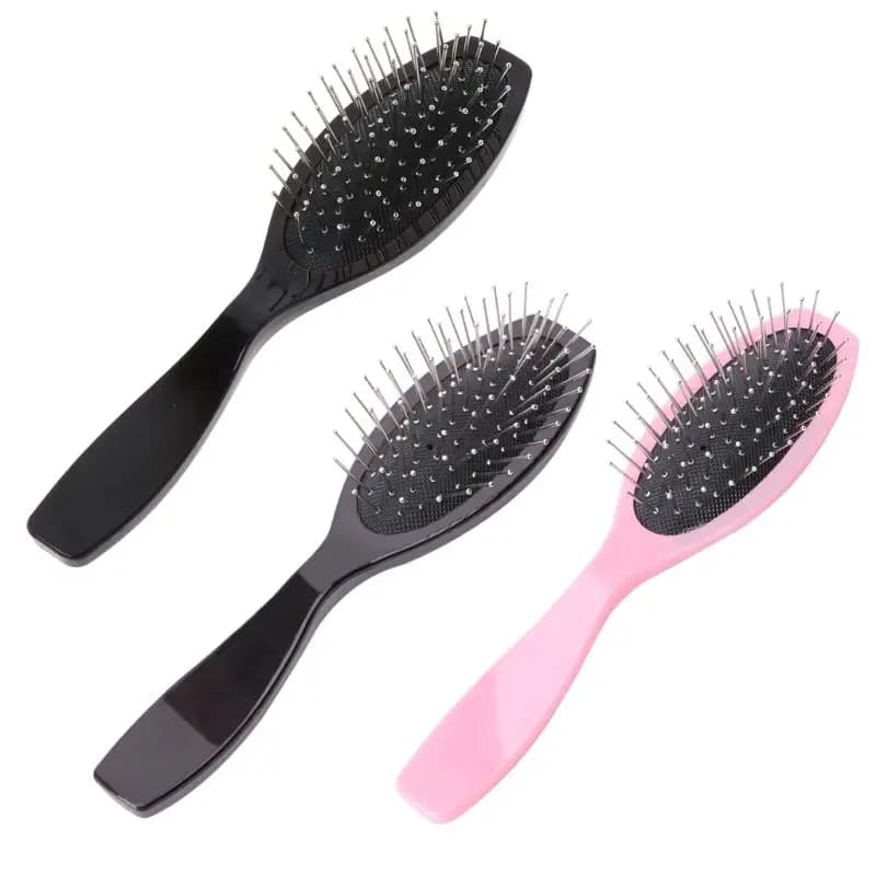 Brosse de peigne professionnelle antistatique en acier pour les Extensions de cheveux de perruque tê