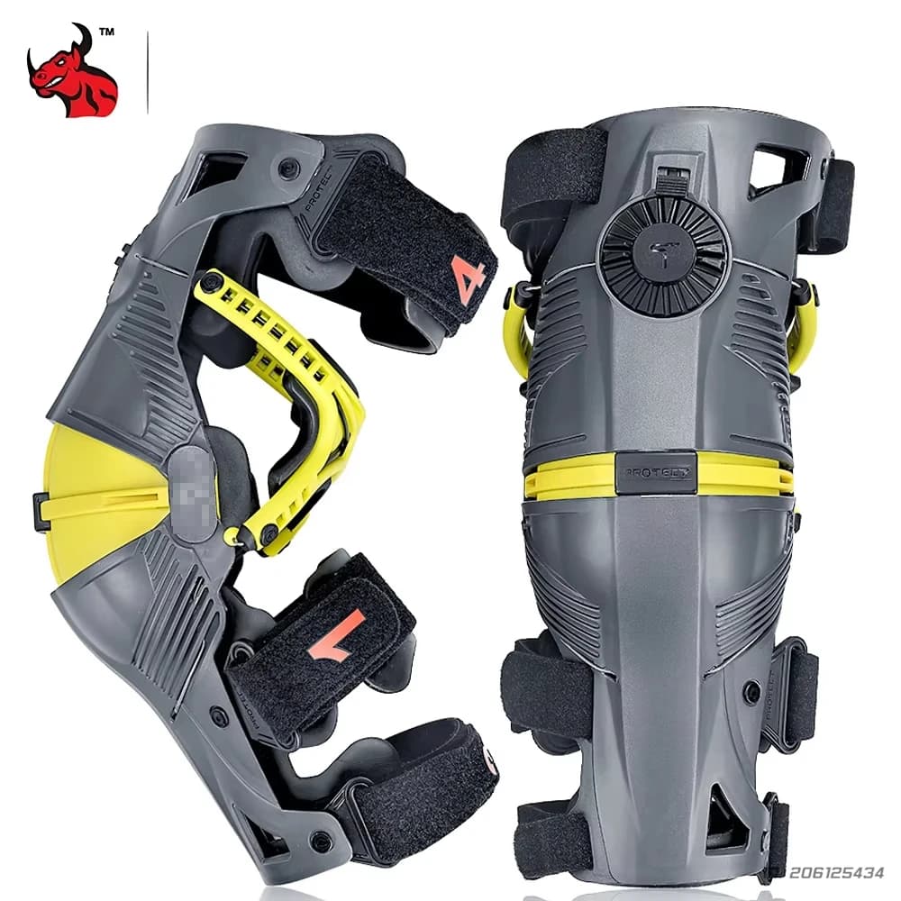 Genouillères de Motocross pour l'équitation tout-terrain, équipement de protection antidérapant régl