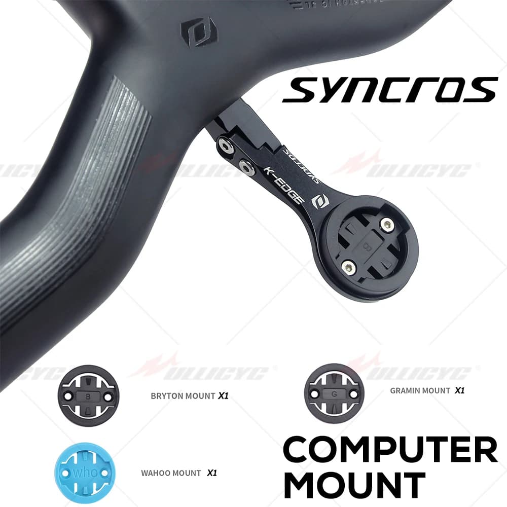 SYNCROS-Guidon intégré pour ordinateur RC, support de route, GPS, Garmin, Bryton, Wahoo, prompt ket 