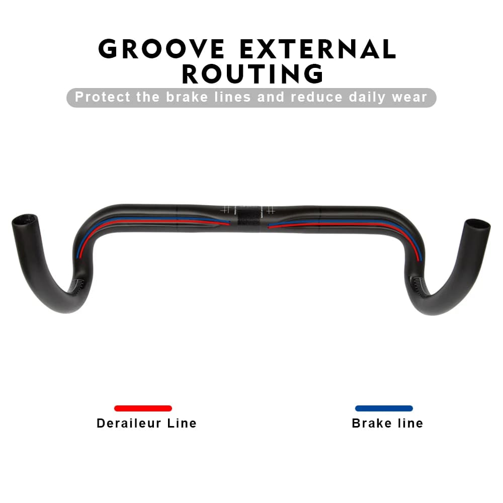 RXL SL-Guidon de vélo de route en carbone, diamètre 31.8mm, UD 256 380/400/420/440mm