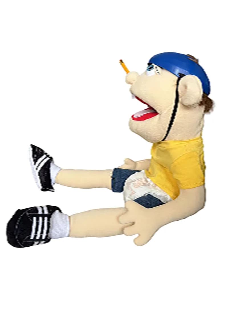 Jeffy-Marionnette à main en peluche pour enfants, beurre doux, Talk Show, accessoires de fête de Noë