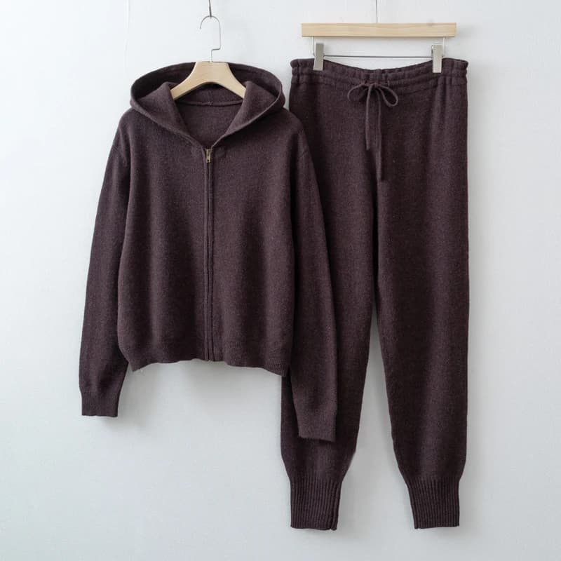 2015 femmes laine Cardigan pantalons ensembles vêtements en tricot