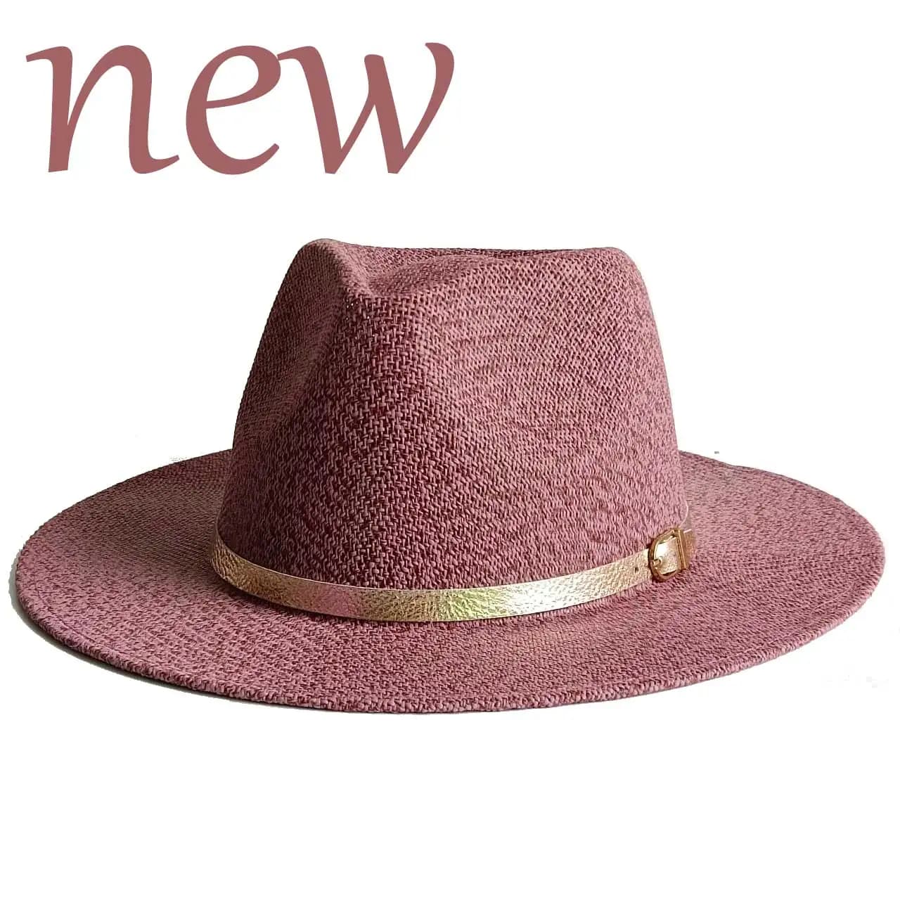 Chapeau de soleil en paille tressée délicate, chapeau d'été en paille, nouveau chapeau à ruban élast