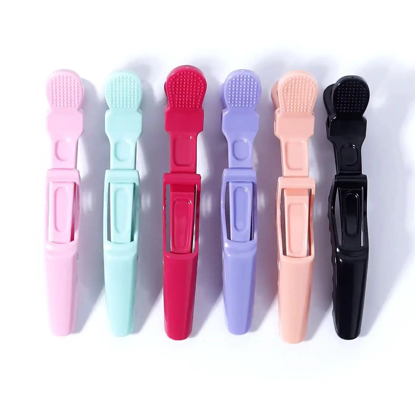 Ensemble de 4 pinces à cheveux et accessoires en crocodile pour salon de coiffure professionnel, spé