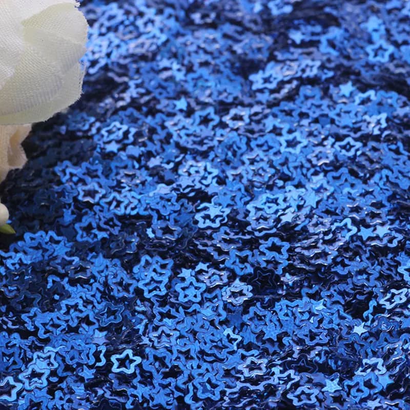 Pentagramme creux à paillettes en vrac, 10g/20g/50g/4mm, artisanat, couture de vêtements, décoration