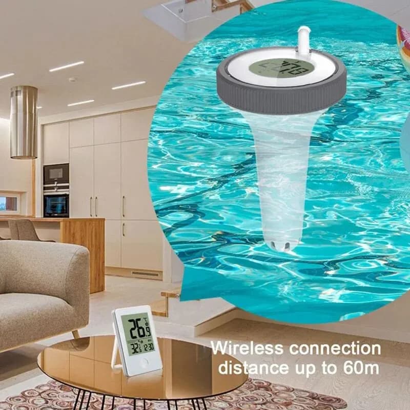 Therye.com-Moniteur de température flottant sans fil pour piscine, bain, SPA, aquariums, numérique L