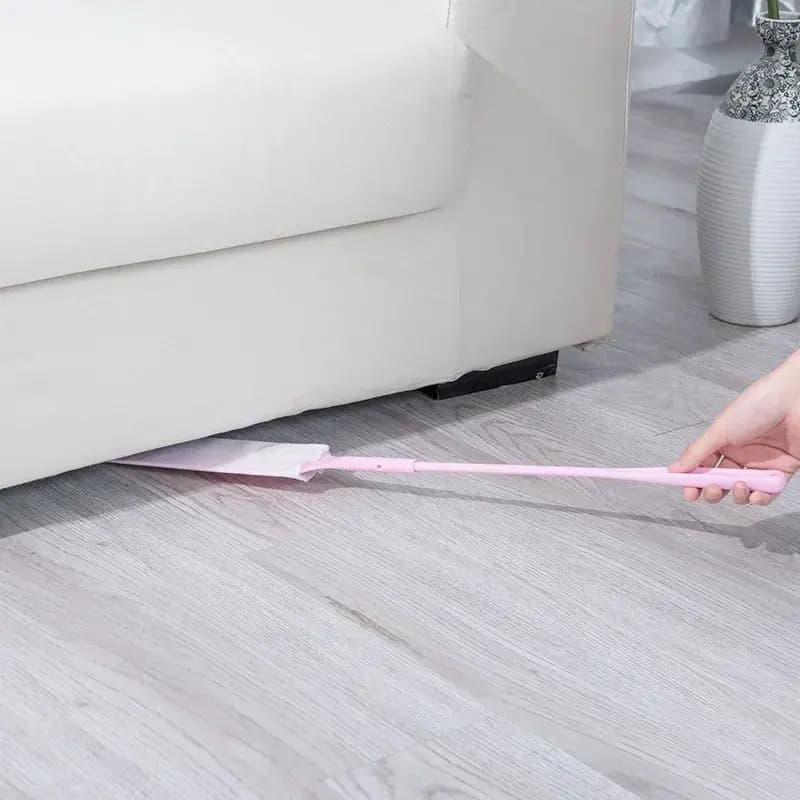 Brosse de nettoyage de la poussière domestique pratique, avec 10 chiffons de nettoyage Non tissés, b
