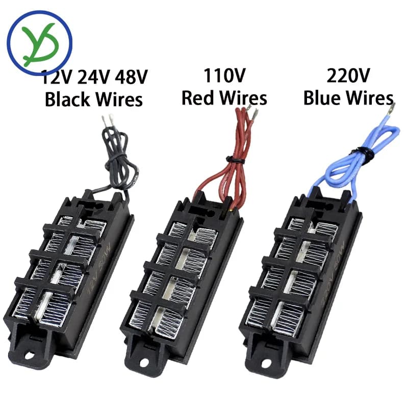 2 pièces 12V ~ 220V 50W ~ 200W incubateur chauffage PTC chauffage électrique en céramique élément ch