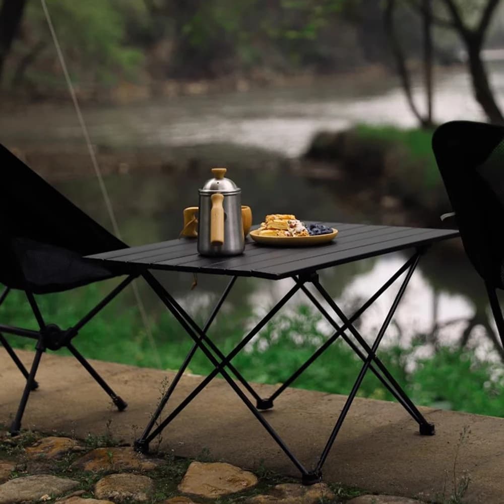 Table pliante pour Camping en plein air, bureau en aluminium avec sac de transport, Table légère pou
