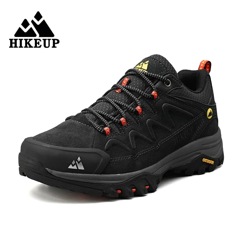 HIKEUP – chaussures de randonnée en cuir pour hommes, baskets de randonnée en plein air, de tourisme