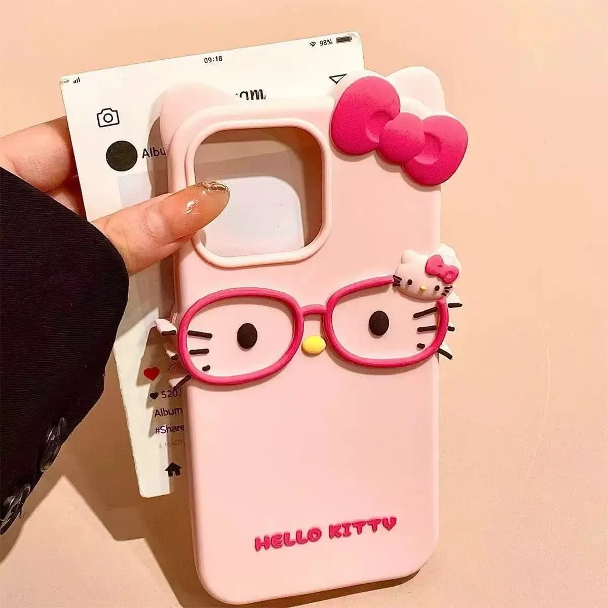 Coque de téléphone en silicone 3D Hello Kitty Chat pour iPhone 17 Pro Max 16 15 Plus 14 13 Mini 12 1