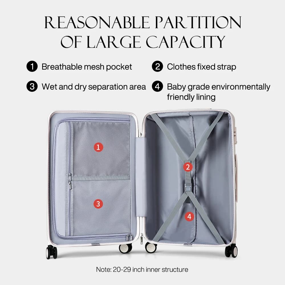 Valise à roulettes pour hommes et femmes, valise à roulettes, sac de voyage, bagage à main, valise d