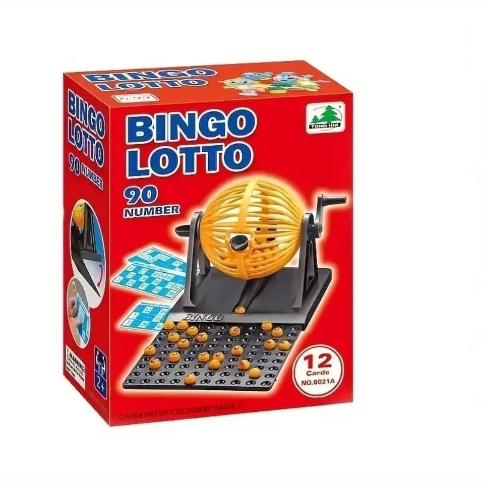 Mini jeu de bingo portable, machine à loterie avec jetons numérotés, jeu de société interactif, acce
