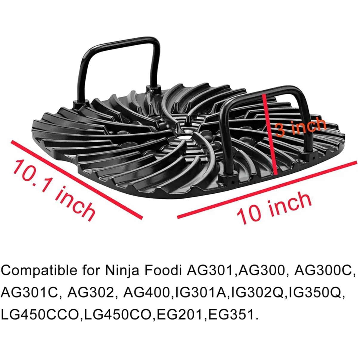 Mir de friteuse à air T1 pour four, filet de friteuse, outil de cuisine, Ninja Foodi AG301, AG300, A