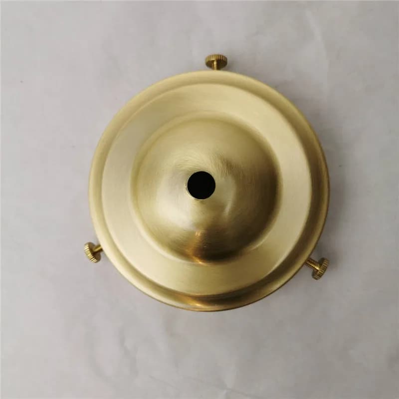 Base de lampe de polissage de griffe d'abat-jour de bureau en laiton avec vis à 3 trous plaque de pl