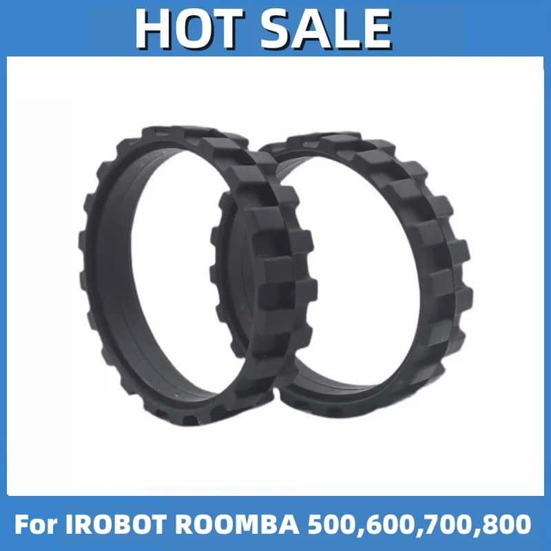 Pneus coordonnants pour roues IROBOT ROOMBA, accessoires irobot roomba, séries 500, 600,700, 800 et 