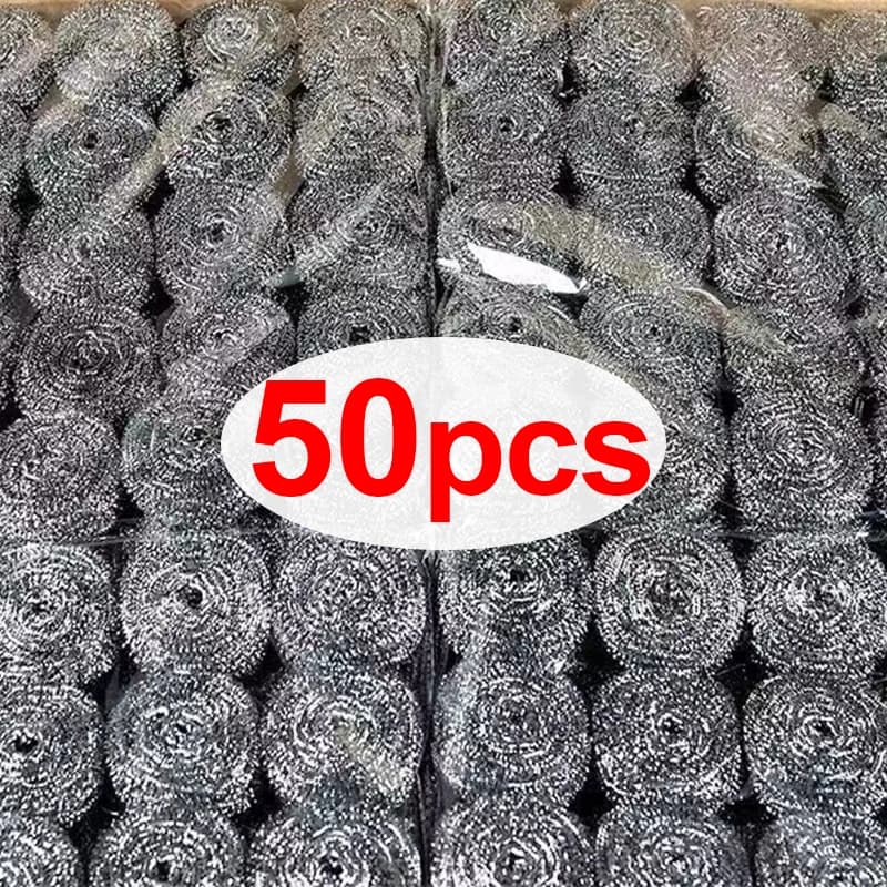 Brosse à boule métallique en acier inoxydable 50/1x, pour la vaisselle, les Pots, les poêles, le net