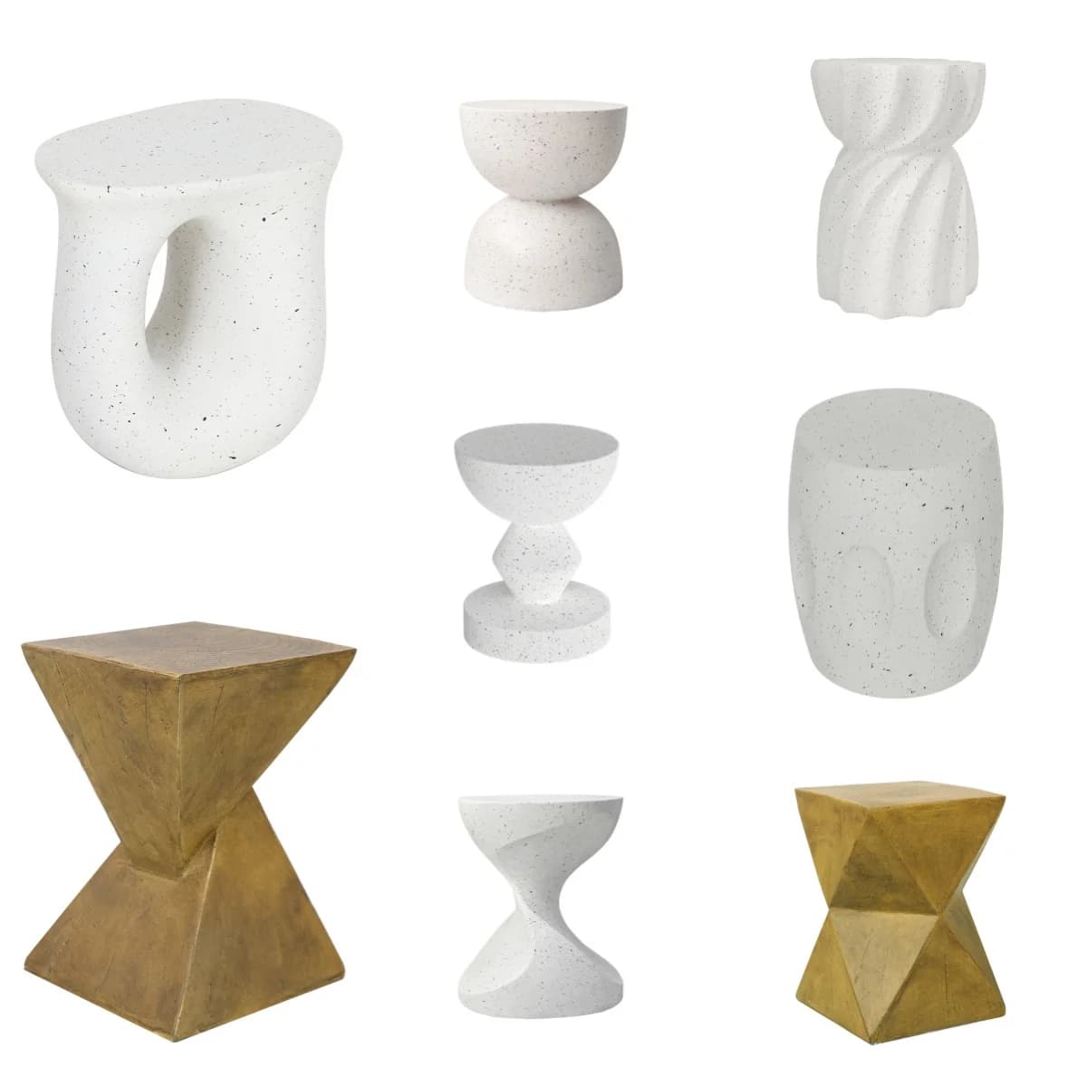 Table d'appoint d'intérieur moderne pour salon, canapé, Table d'appoint extérieure, tabouret léger e