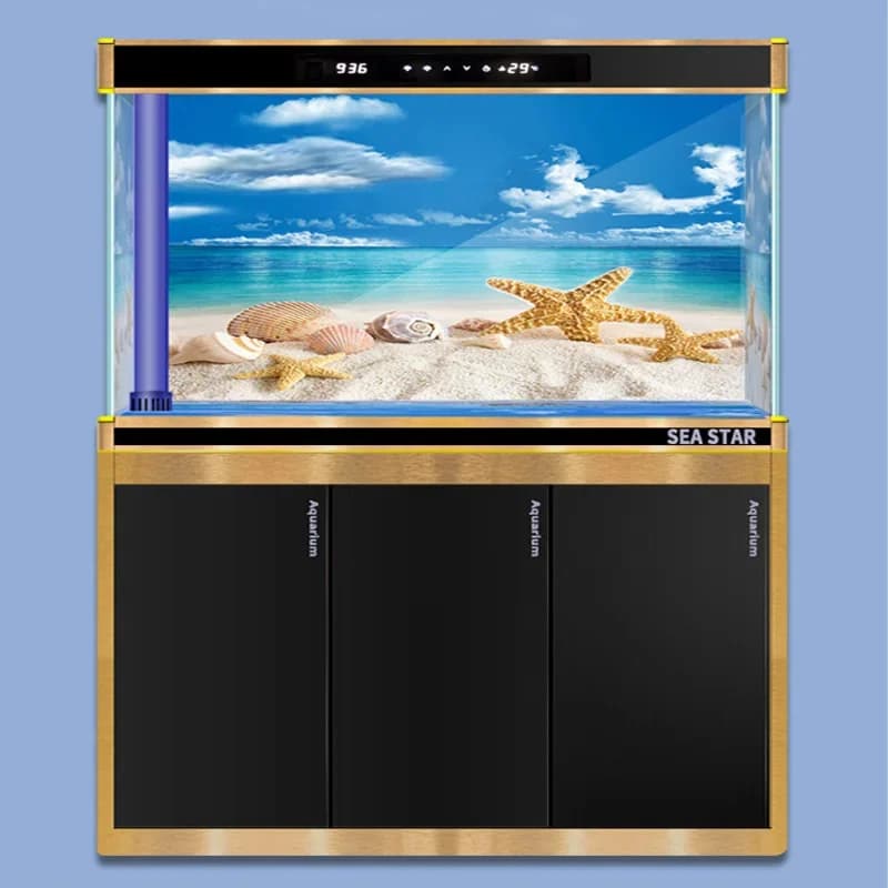 Autocollant de décoration de fond d'aquarium, autocollant de paysage d'aquarium, arrière-plan d'affi