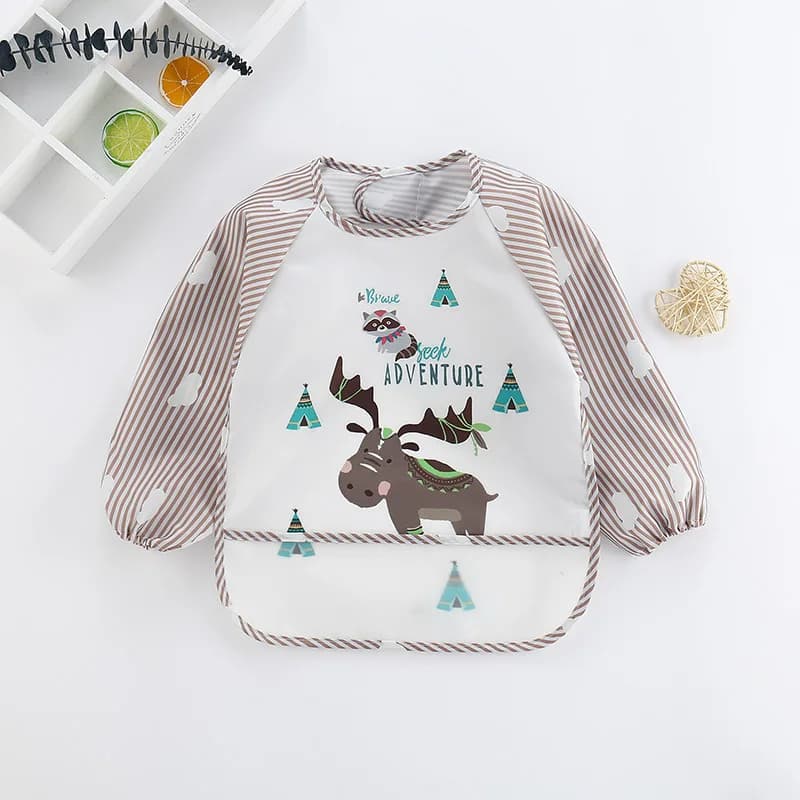 Bavoirs imperméables pour bébé de 0 à 3 ans, joli dessin animé coloré, pour nourrissons, manger des 