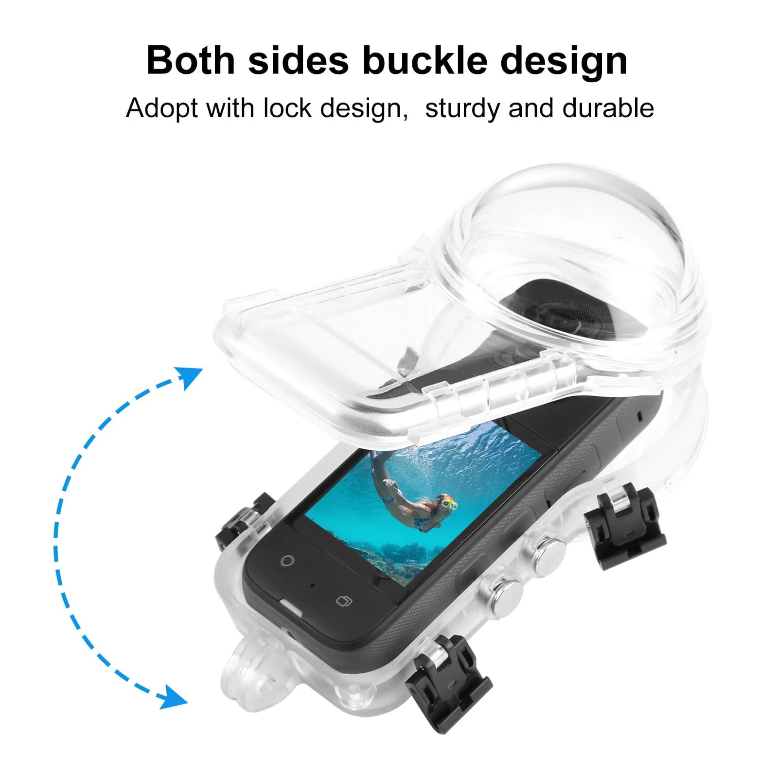 Étui de plongée Invisible 50M pour Insta360 X4, boîtier étanche, boîte de plongée entièrement à 360 