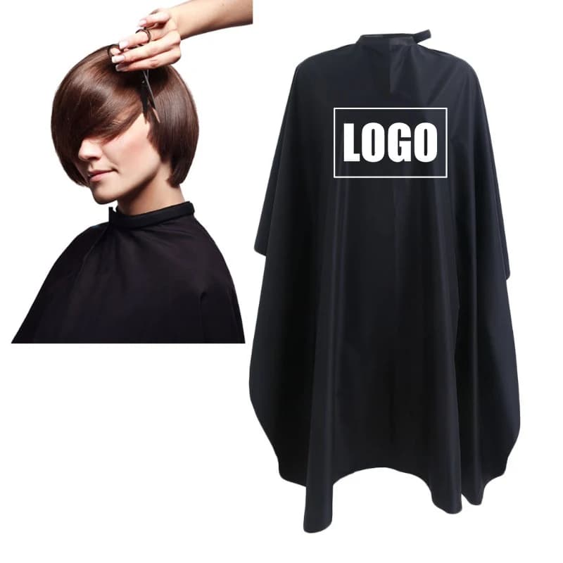 Logo personnalisé imperméable Salon de coiffure coupe de cheveux couverture cheveux colorés anti-pou