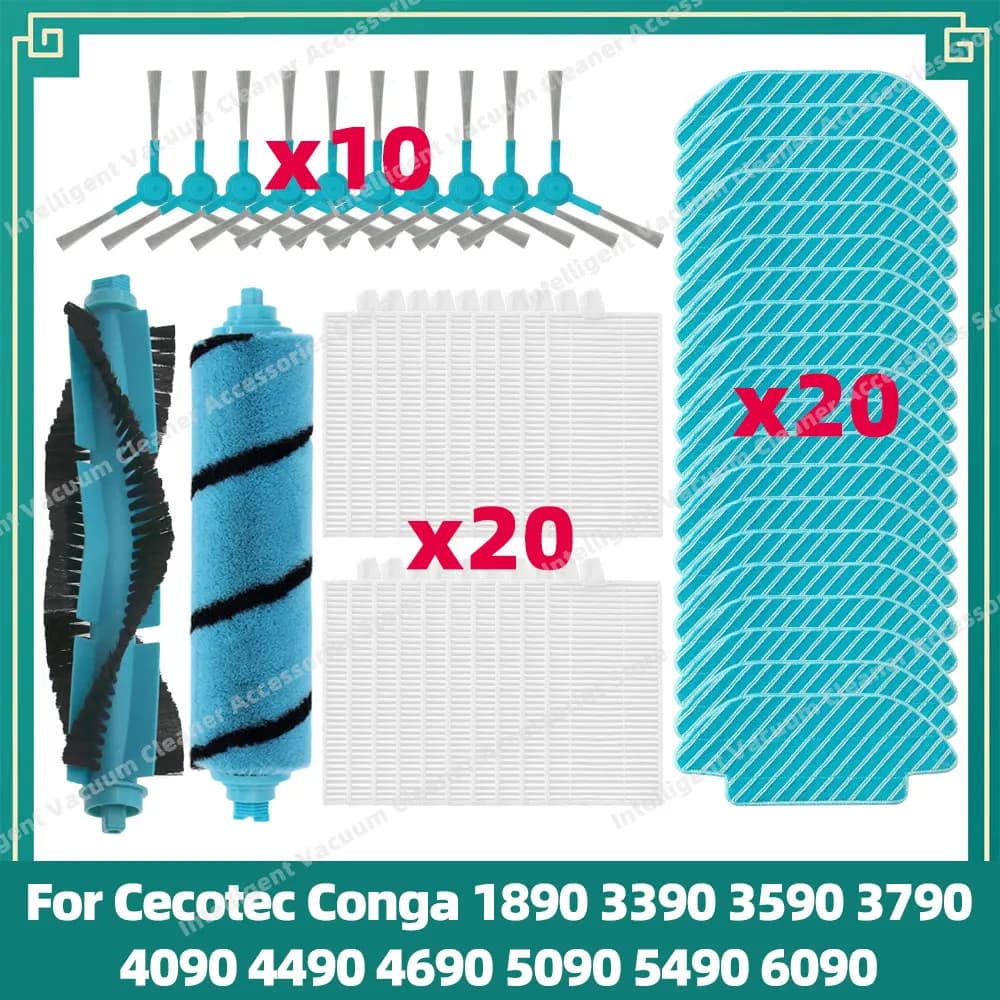 Compatible avec Conga 1890 2690 3390 3590 3790 4090 4490 4690 5090 5490 6090 7090 Brosse à rouleau d