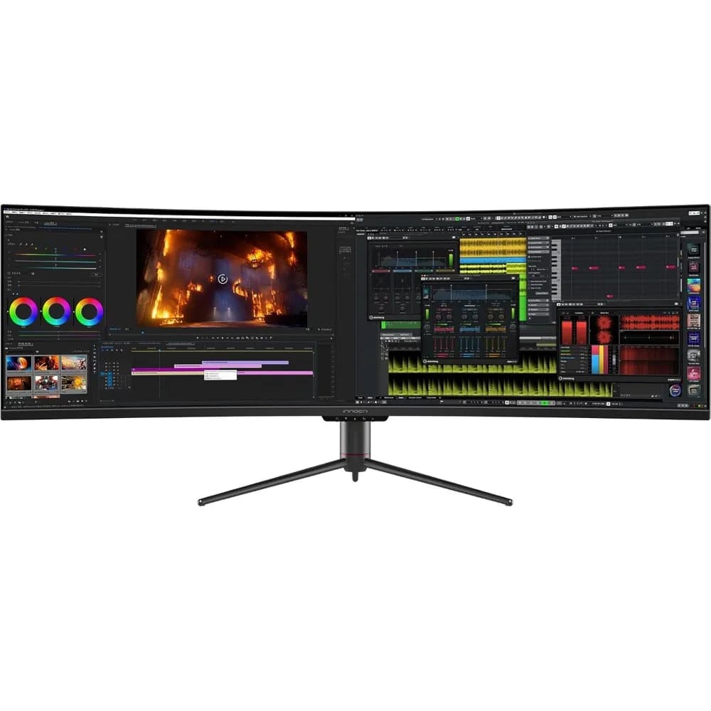 Moniteur de jeu incurvé 49 pouces 144Hz Ultrawide 32 9 WDFHD 3840x1080P HDR400 sRGB USB C DP HDMI, h