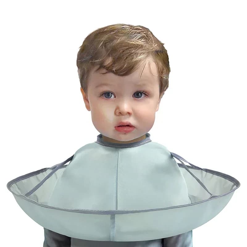 Cape de coupe de cheveux pour enfants, réutilisable, pour barbier, outils, capture de cheveux pliabl