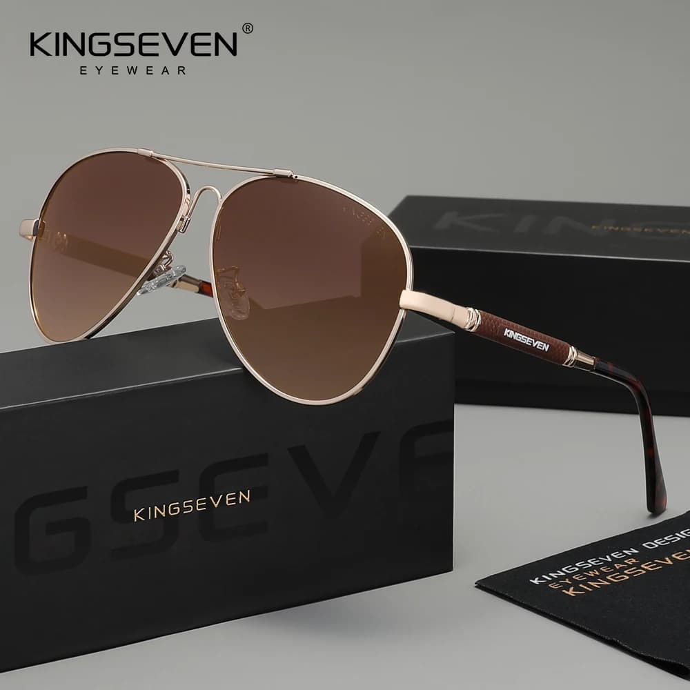KINGSEVEN Original Vintage classique pilote lunettes de soleil femmes hommes lunettes conduite haute