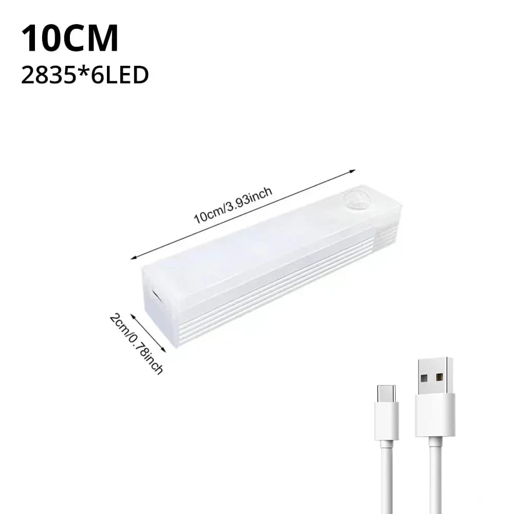 Capteur de mouvement lumière sans fil LED veilleuse USB Rechargeable lampe de nuit armoire armoire l