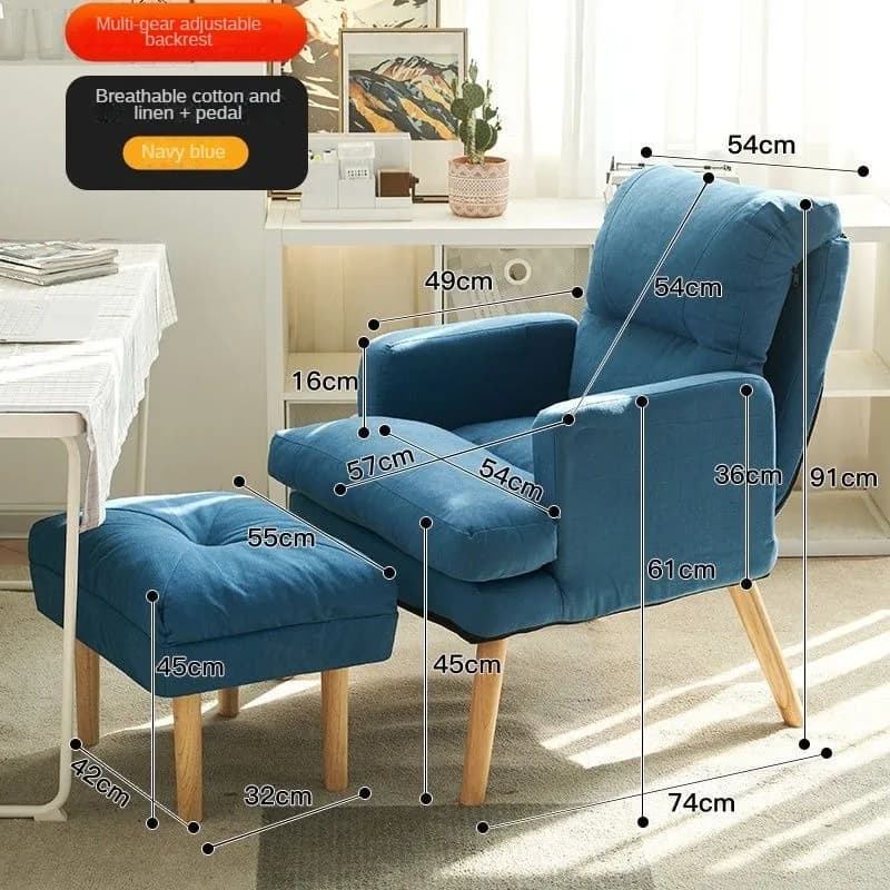Chaise de salon pliante pour une personne, chaise d'ordinateur, canapé, coiffeuse, bureau, maison, b