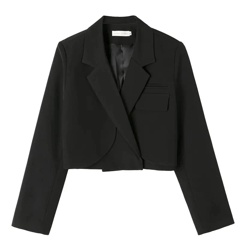 Court Petit Costume Veste Dame 2023 Printemps Automne Nouveau Style Occidental Veste de Costume Blaz