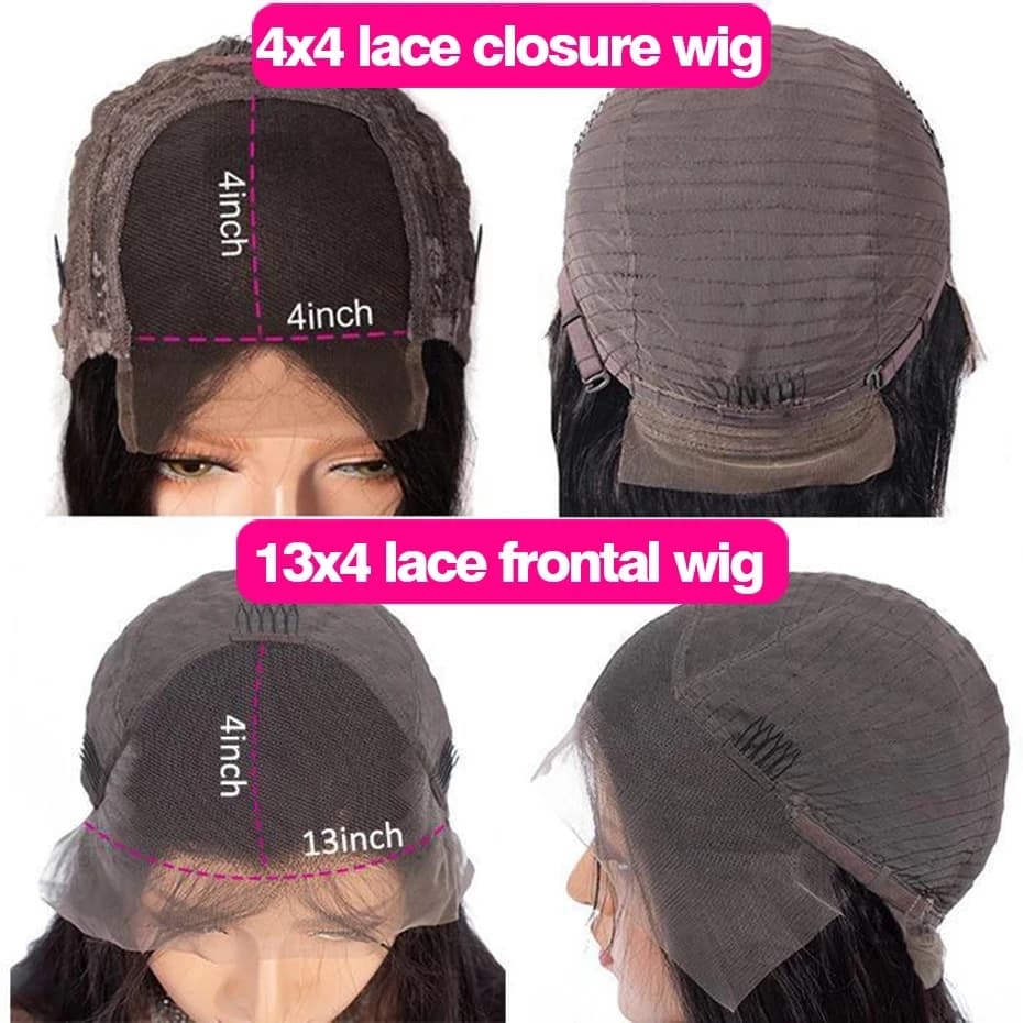 30 32 pouces vague profonde 13x4 13x6 HD Transparent dentelle frontale perruque cheveux humains eau 
