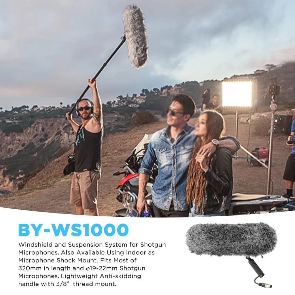 BOYA BY-WS1000 Microphones système de Suspension de pare-brise pour micro de fusil pour Canon Nikon 