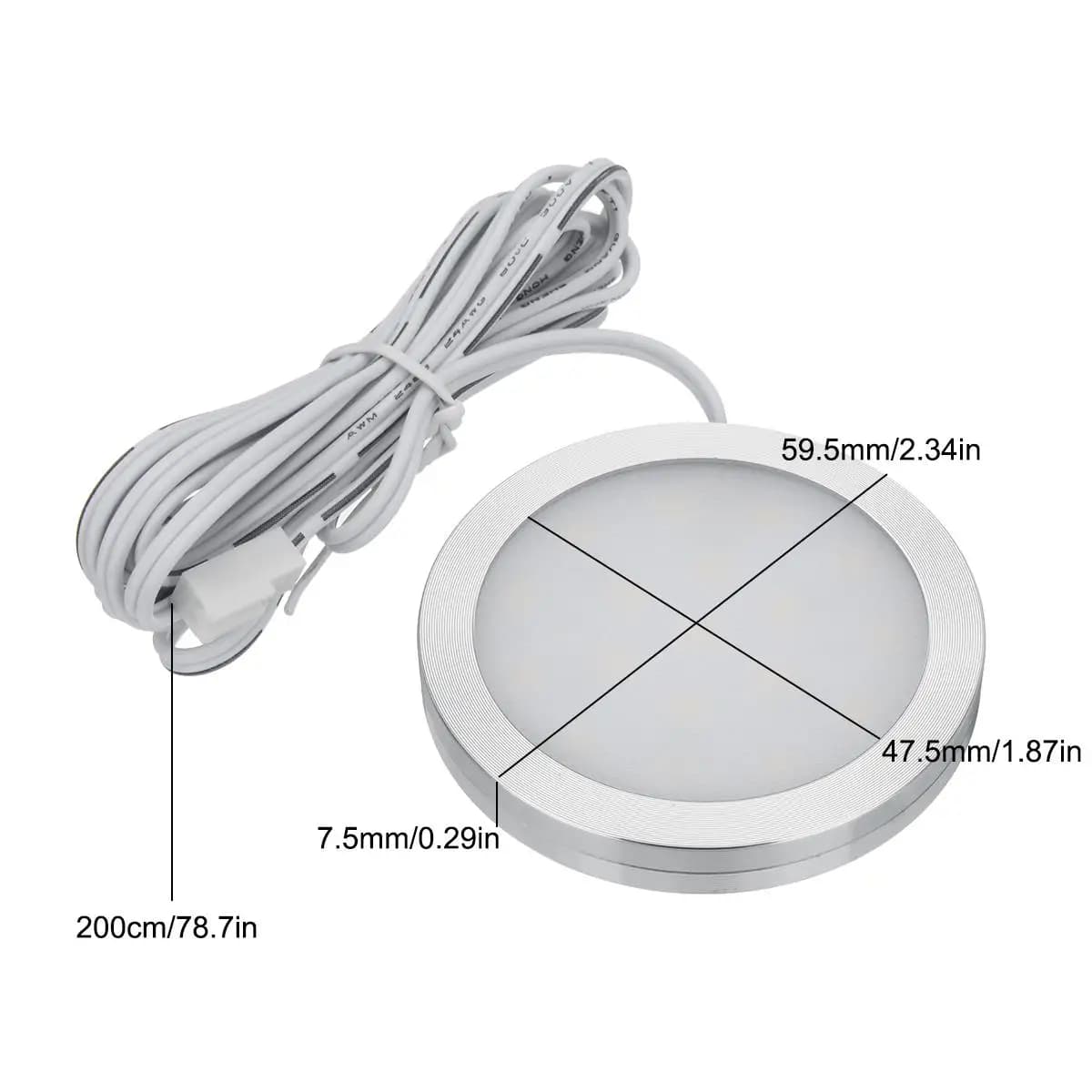 2/4/6/8 pièces 12V 2.5W 230LM LED Downlight encastré plafonnier Spot pour maison caravane camping-ca