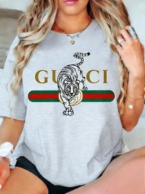 2026 nouvelle lettre impression à manches courtes femmes T-shirt tempérament à la mode décontracté p