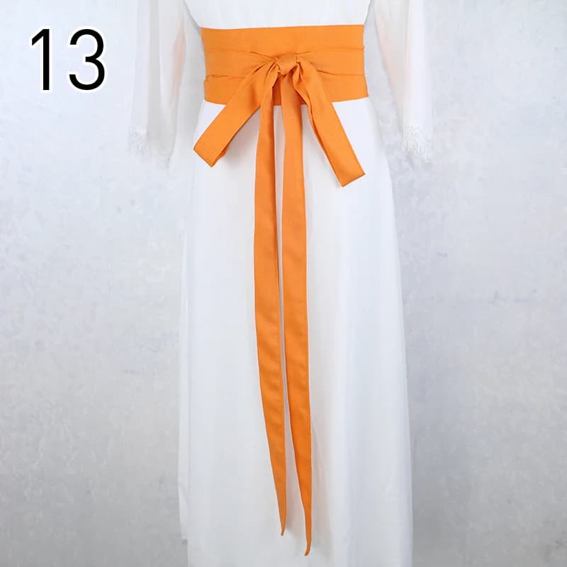 Ceinture Hanfu de Style Antique, 360cm de Long, en coton et lin, pour femmes, Kimono Obi Hanfu, déco