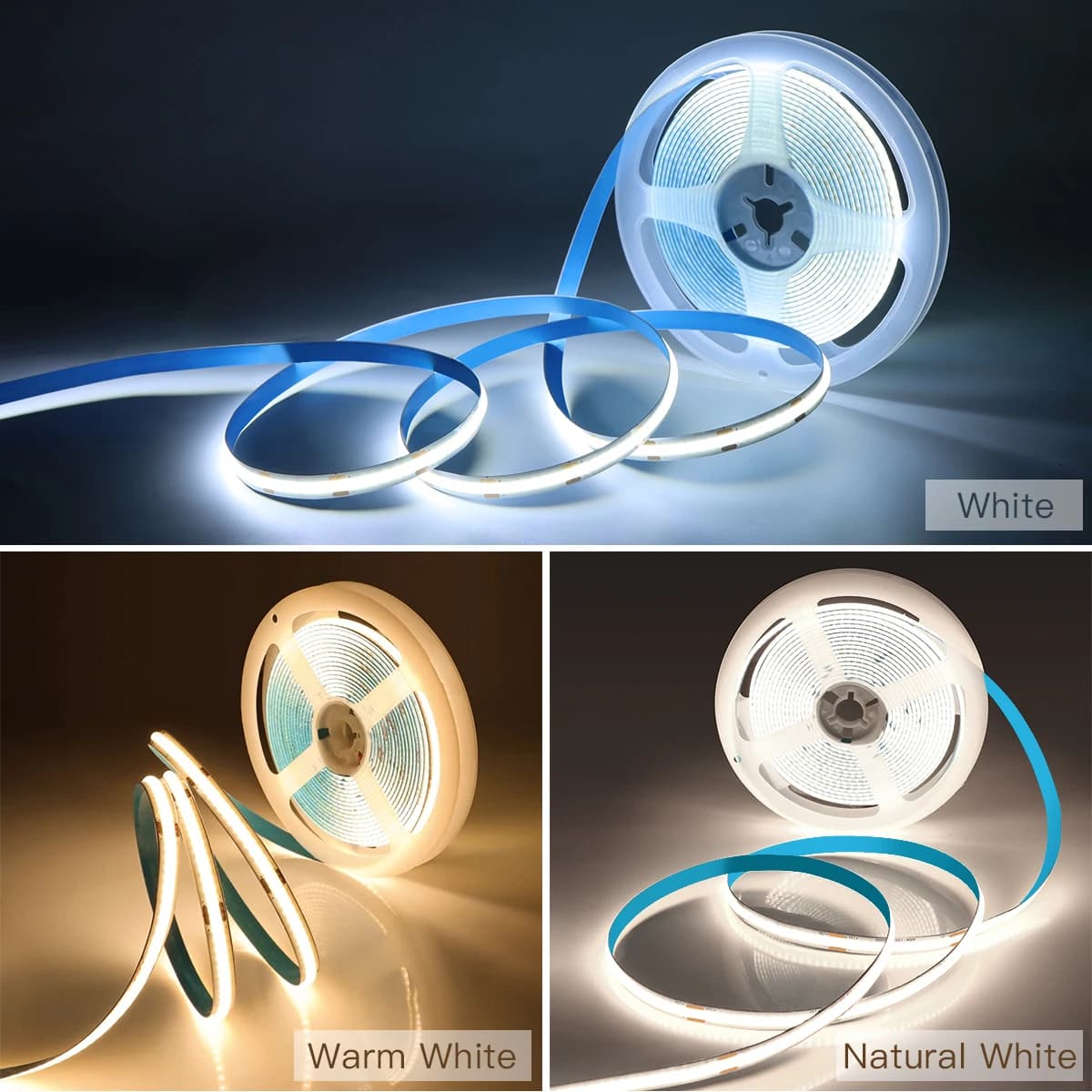 Bande lumineuse LED USB avec capteur tactile 5V COB fita led pour miroir de maquillage rétro-éclaira