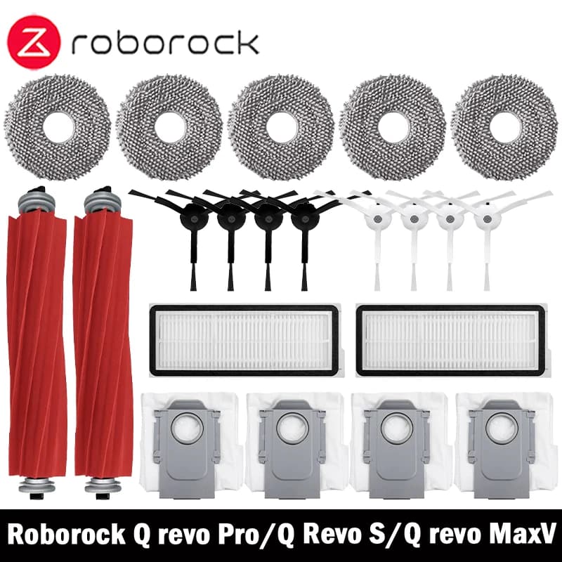 Roborock Q Revo MaxV/Q Revo S/Q Revo Pro Robot aspirateur accessoire bolsa de polvo Cepillo côté pri