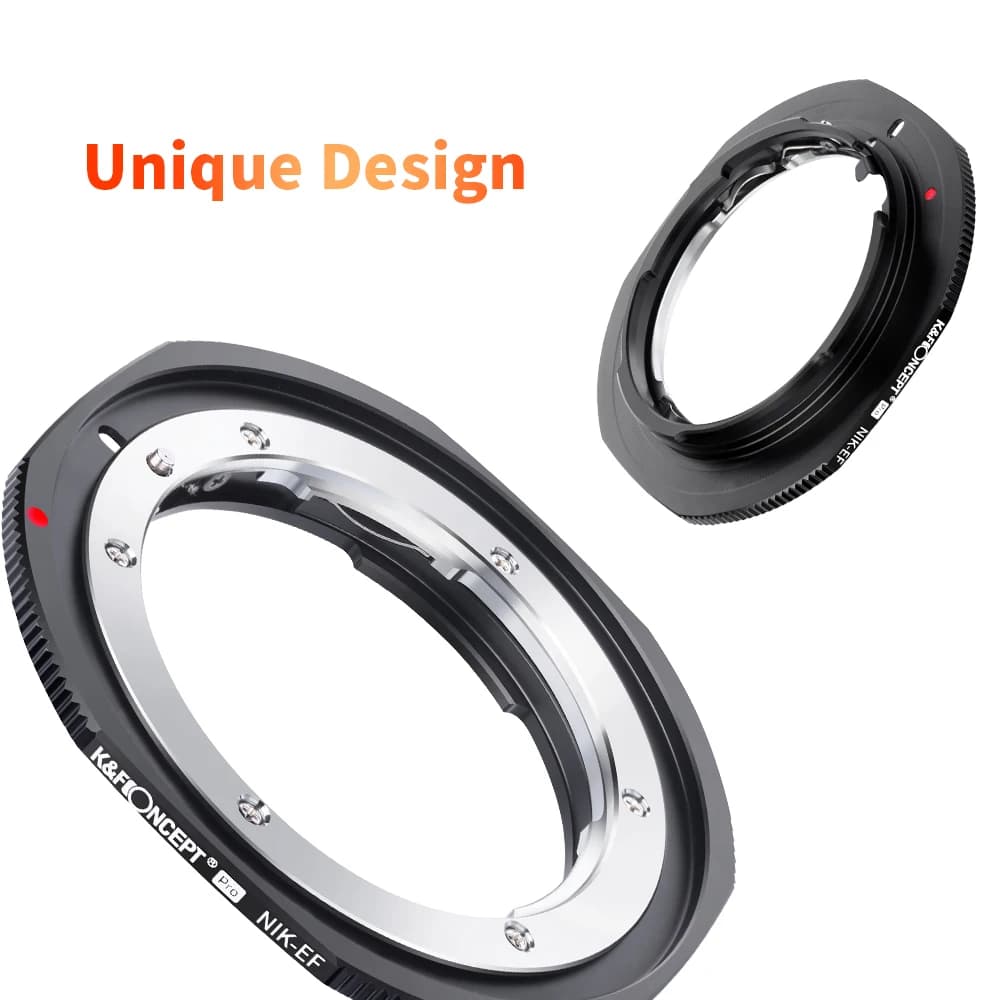 Adaptateur d'objectif K&F Concept NF vers EF Pro, objectif Nikon F D Ai AiS vers Canon EOS EF 5D3 60