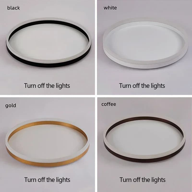 Plafonnier LED Circulaire en Métal Acrylique au Design Nordique Moderne, Luminaire Décoratif de Plaf