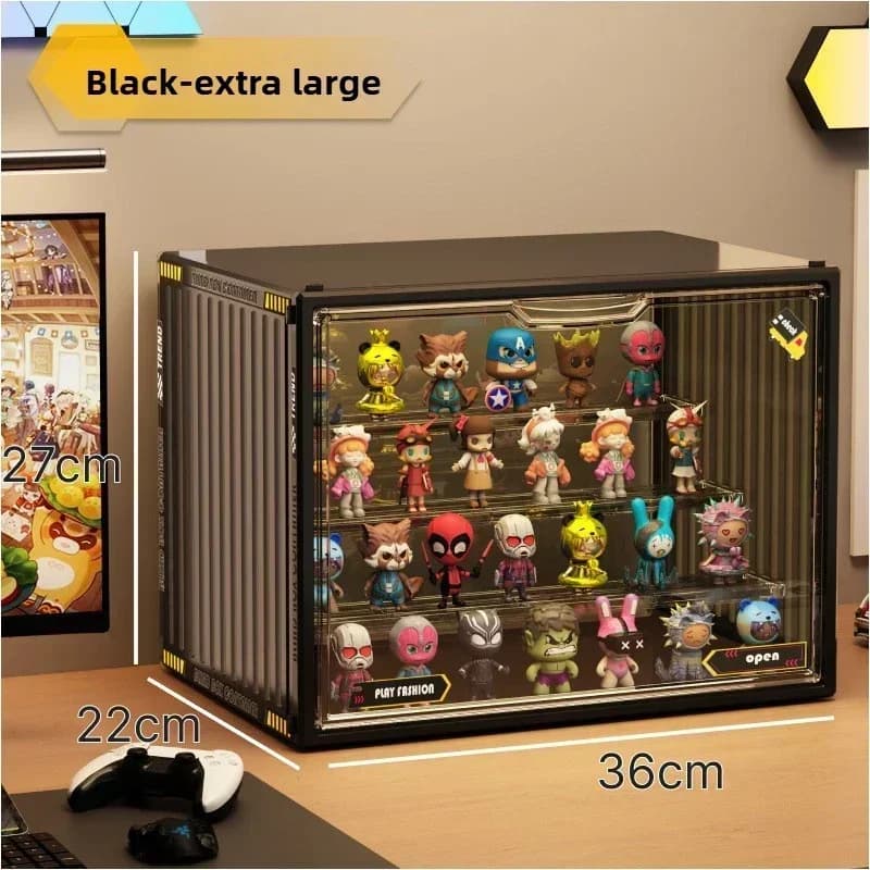 Grands modèles contenants, organisateur en acrylique pour figurines à collectionner et boîte aveugle
